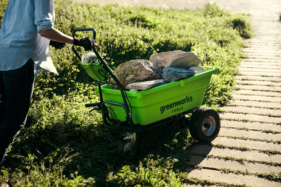 GreenWorks GWG40GC 100kg G-MAX 40V Self-Propelled Garden Cart (Bare Tool)
