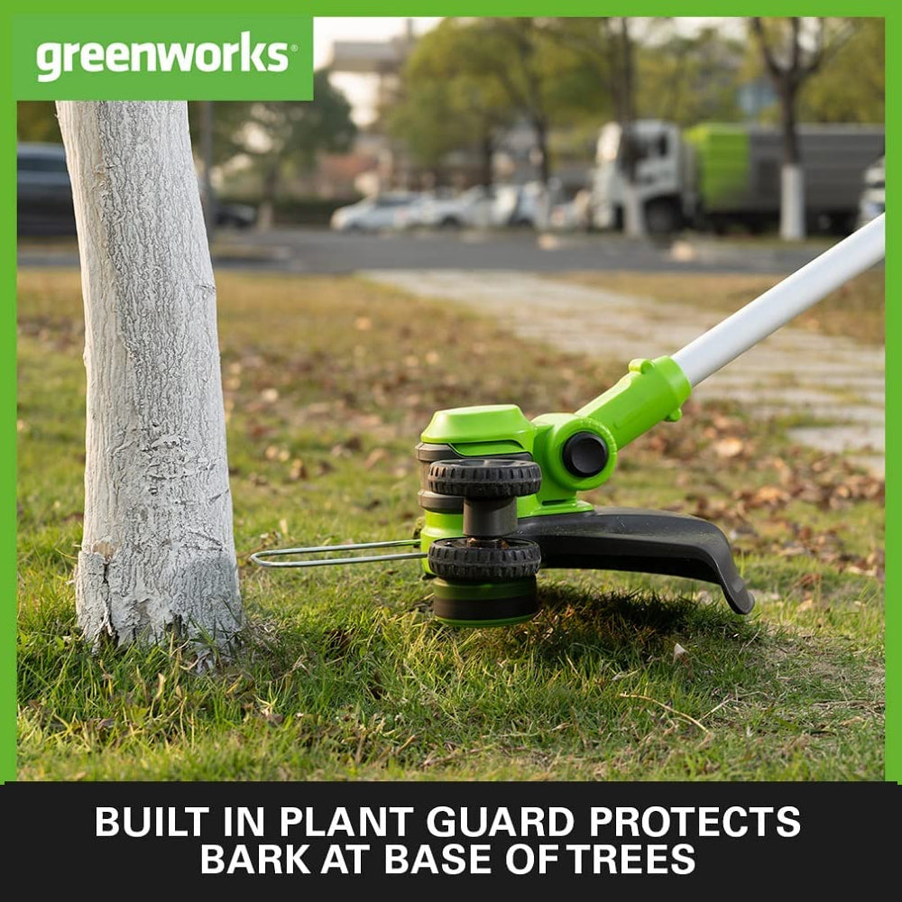 GreenWorks ST24L02-01 33cm 24V Cordless Grass Trimmer / Lawn Edger (Bare Tool)