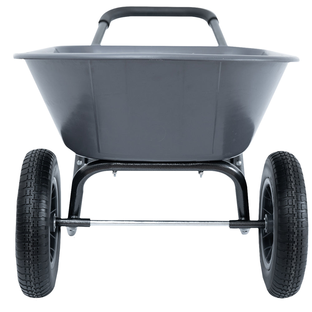 The Handy THWBTWIN 78 Litre Poly Wheelbarrow