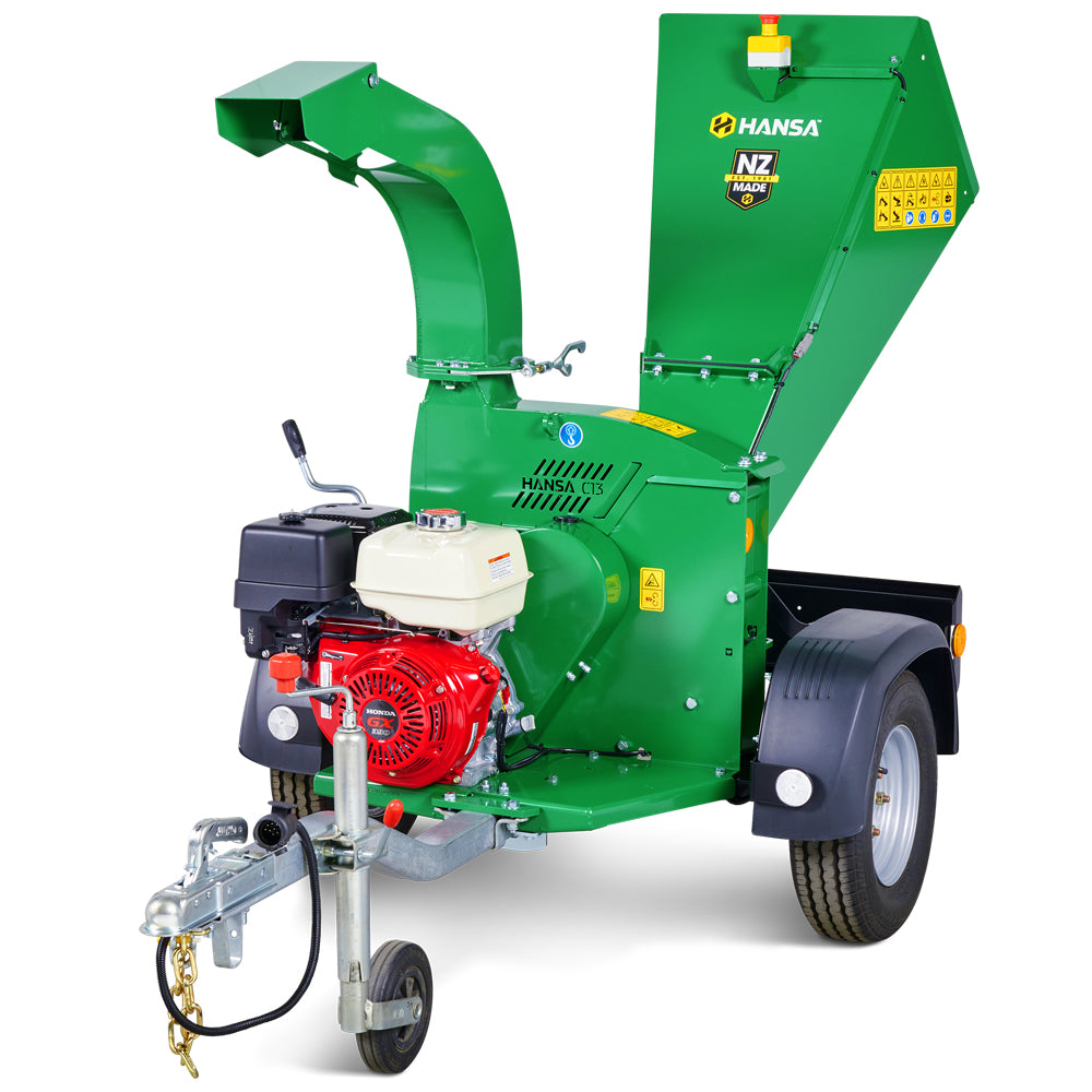 Hansa C13RT 9cm Towed Petrol Chipper