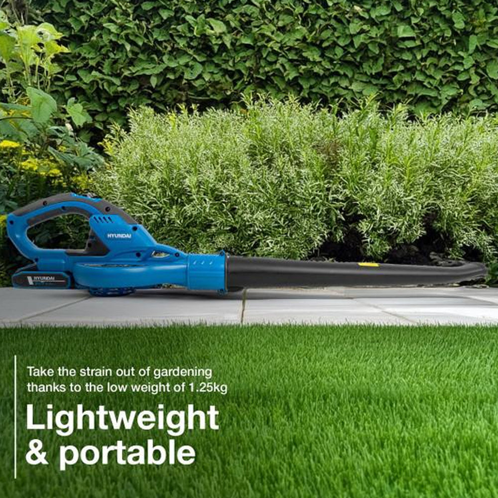 Hyundai HY20CB 20V MAX Cordless Leaf Blower (with 2Ah Battery & 2A Charger)
