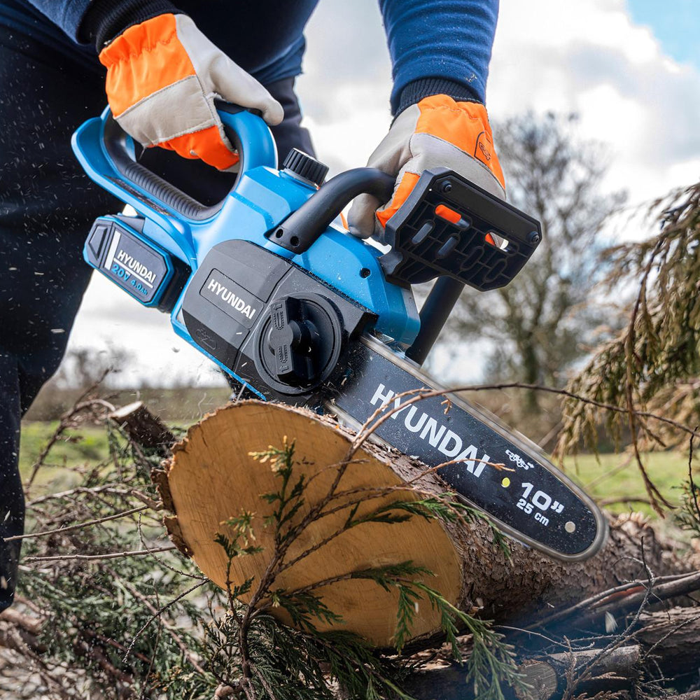 Hyundai HY20CCS10 20V MAX Cordless Chainsaw (with 4Ah Battery & 2A Charger)