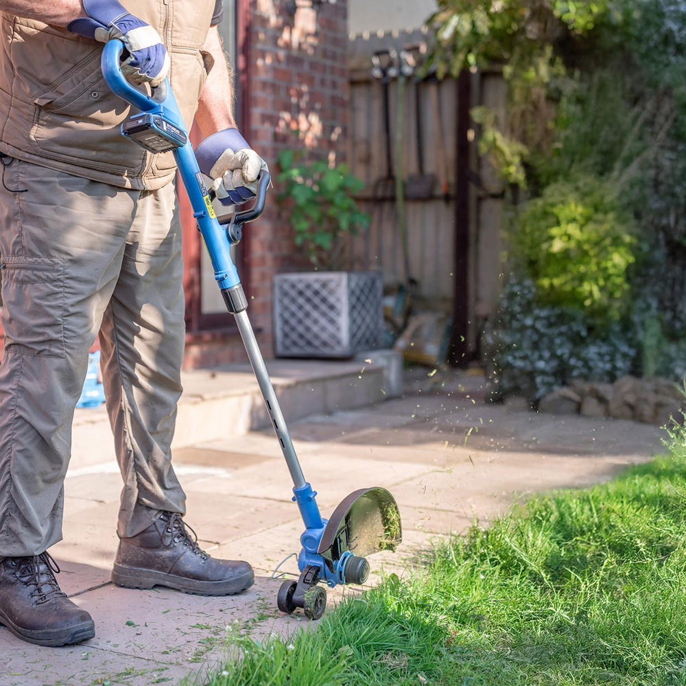 Hyundai HY20CGT 20V MAX Cordless Grass Trimmer / Lawn Edger (with 2Ah Battery & 2A Charger)