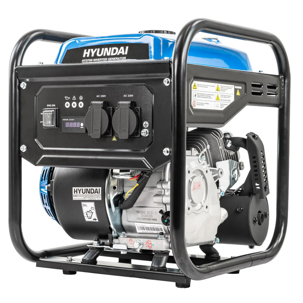 Hyundai HY3750i 3.3kW Open-Framed Petrol Inverter Generator