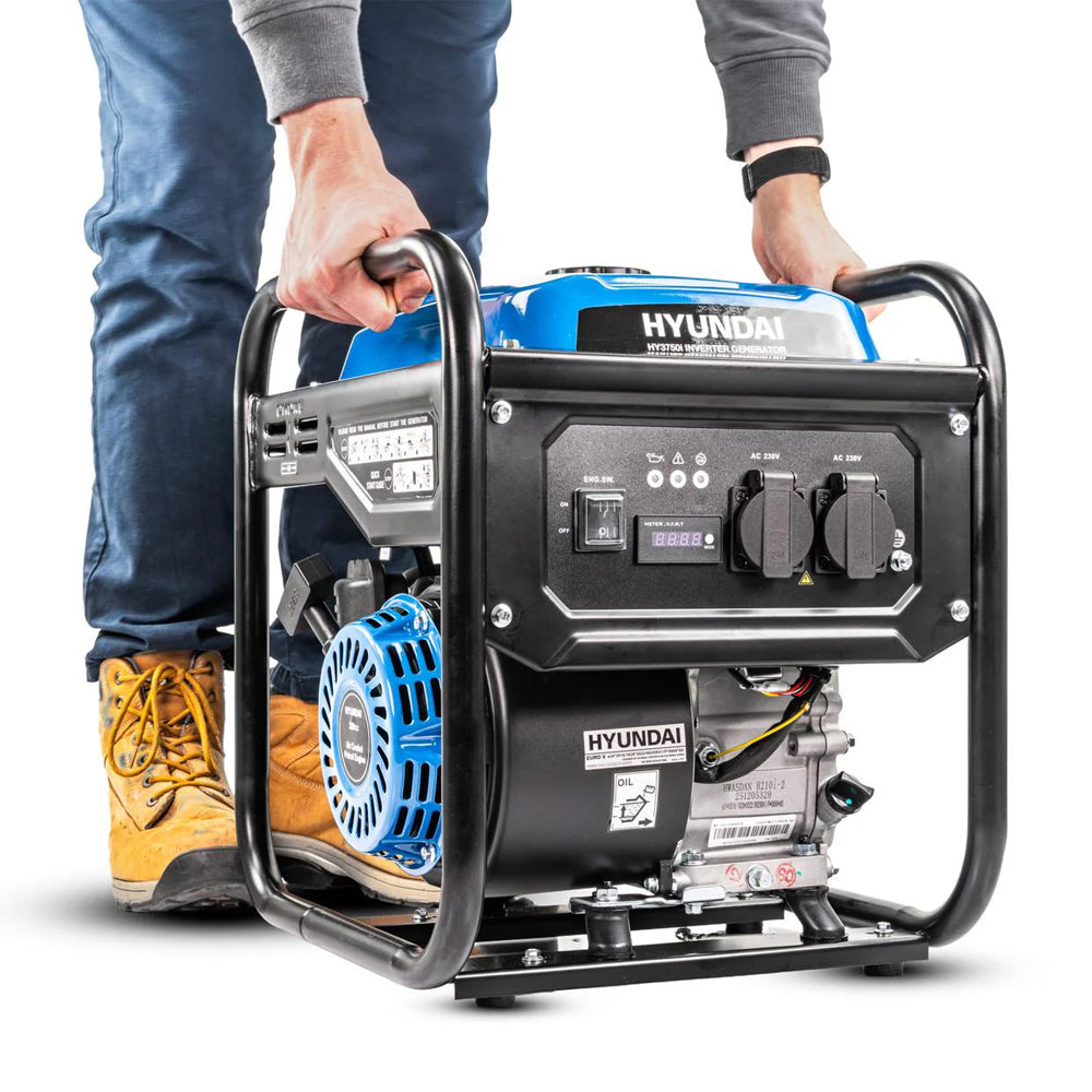 Hyundai HY3750i 3.3kW Open-Framed Petrol Inverter Generator