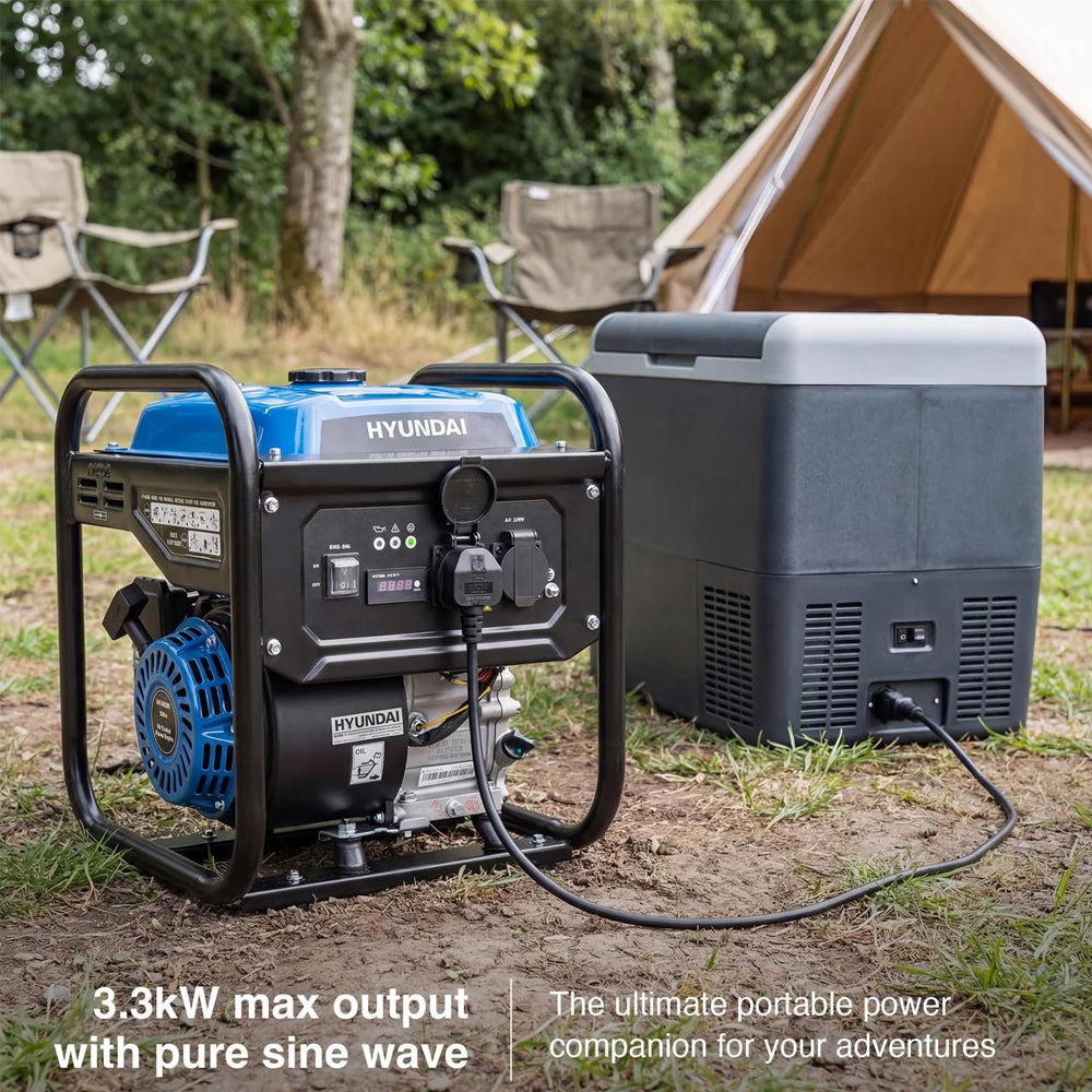 Hyundai HY3750i 3.3kW Open-Framed Petrol Inverter Generator