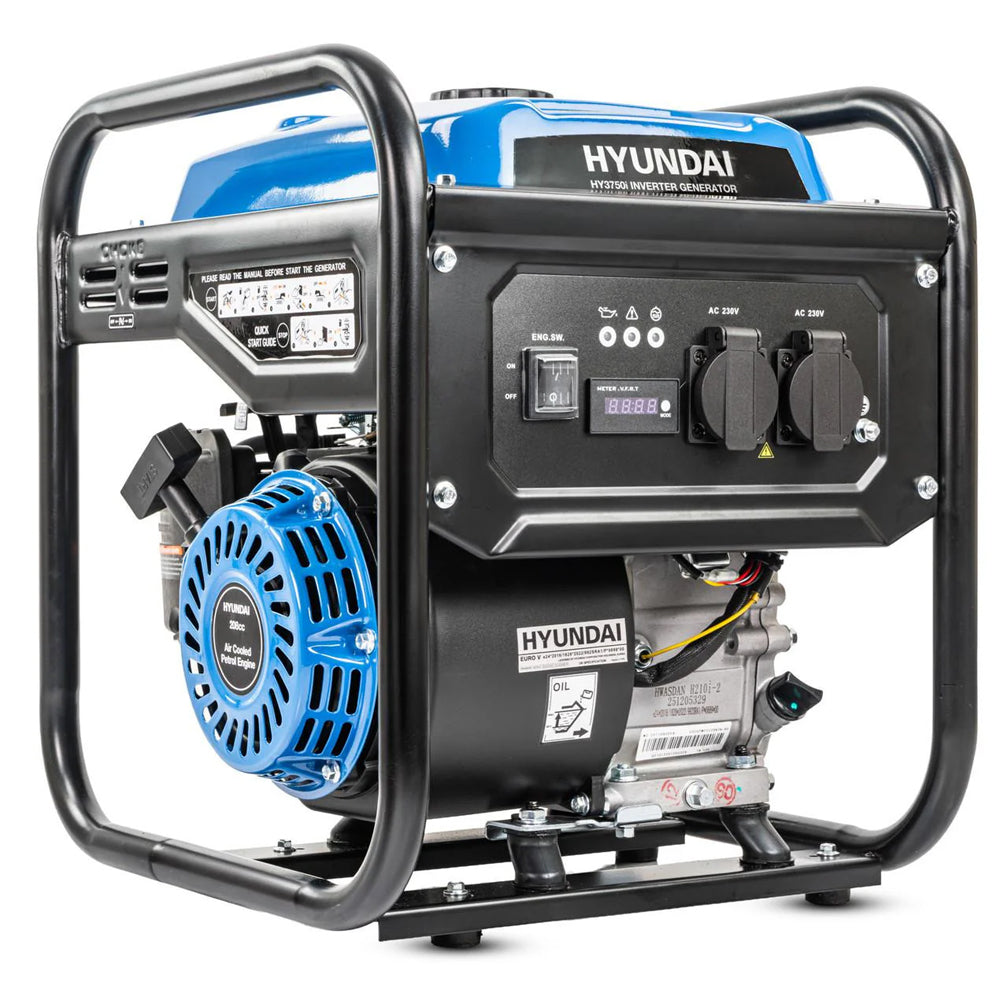 Hyundai HY3750i 3.3kW Open-Framed Petrol Inverter Generator