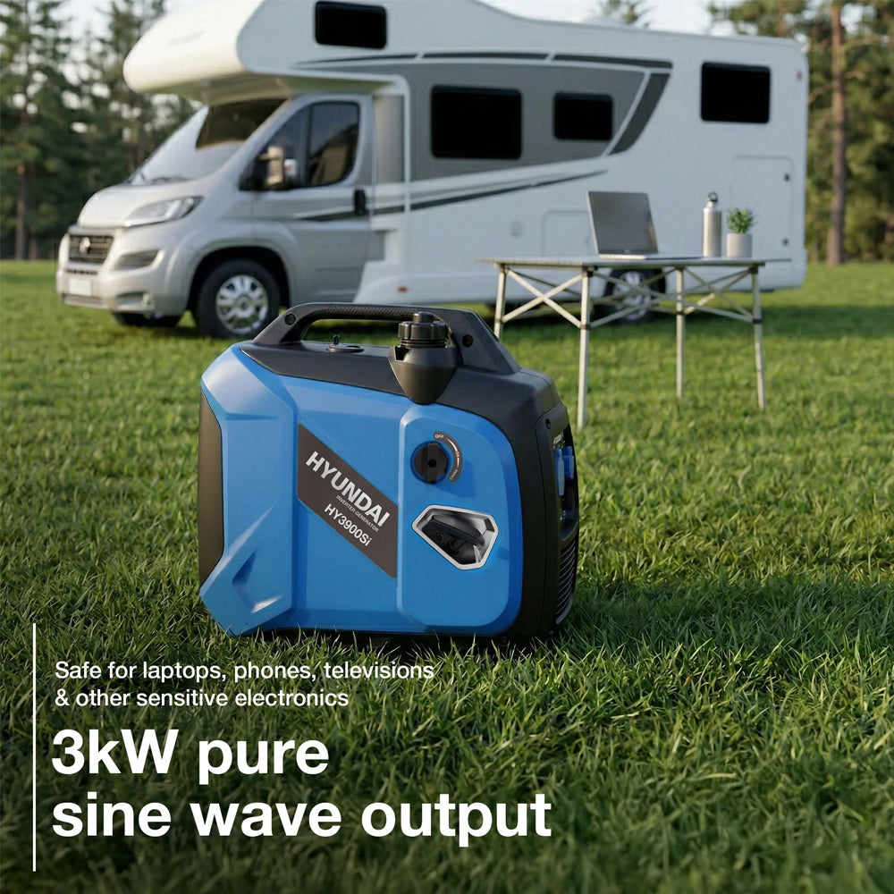 Hyundai HY3900Si 3.3kW Petrol Inverter Generator