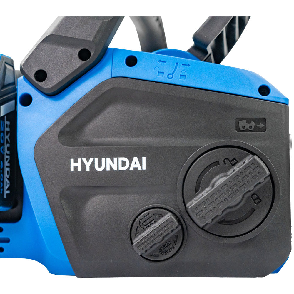 Hyundai HY40CCS350 40V (2x20V) Cordless Chainsaw (with 2 x 4Ah Batteries & Dual Charger)