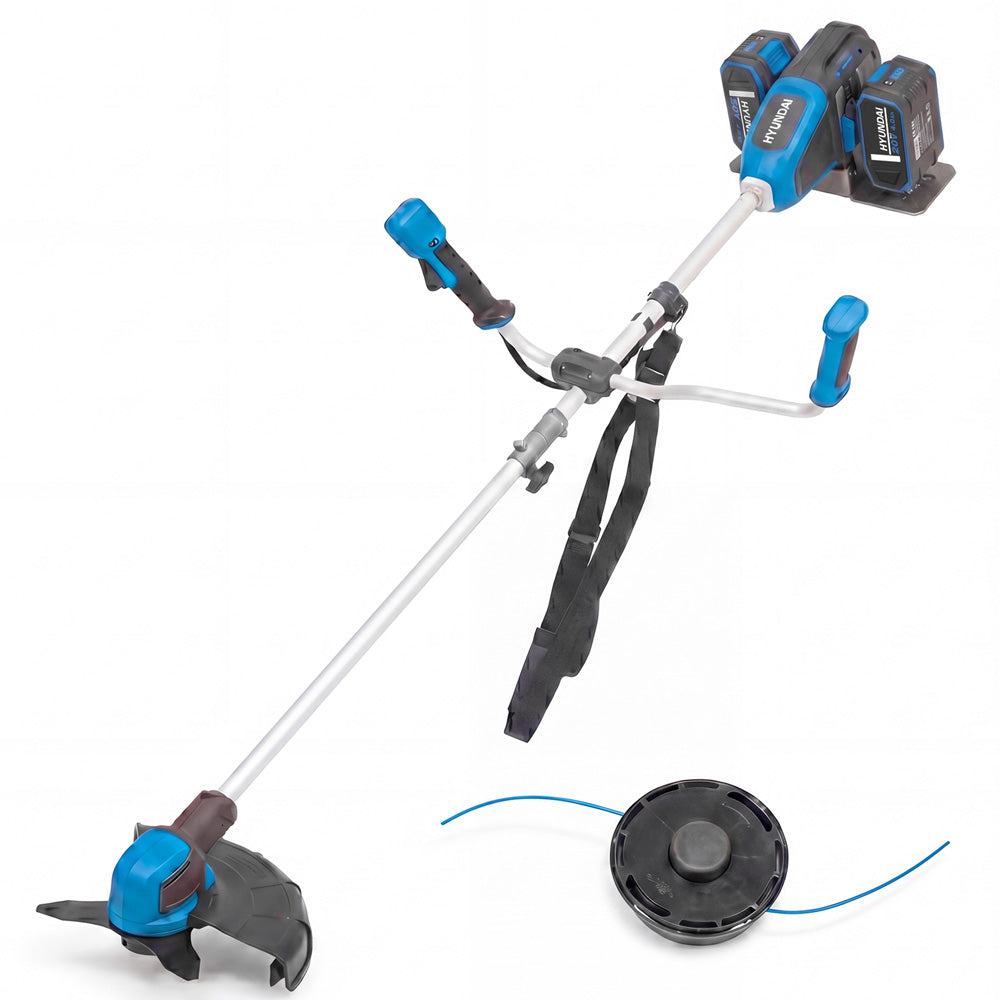 Hyundai HY40CGB26 40V (2x20V) Cordless String Trimmer & Brush Cutter (with 2 x 4Ah Batteries & Dual Charger)