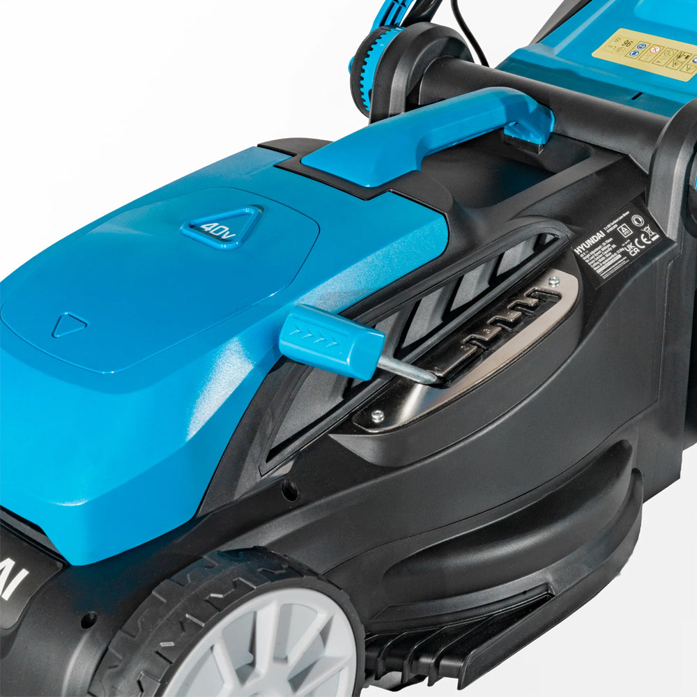Hyundai HY40CLM38 3-in-1 40V (2x20V) Push Cordless Lawn Mower (with 2 x 4Ah Batteries & Dual Charger)