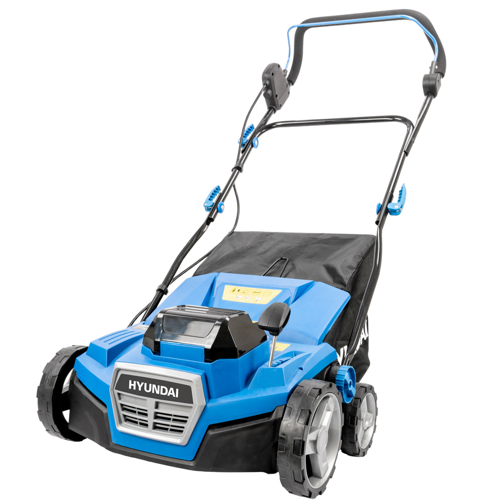 Hyundai HY40CSC38 2-in-1 40V (2x20V) Cordless Lawn Scarifier & Aerator (with 2 x 4Ah Batteries & Dual Charger)