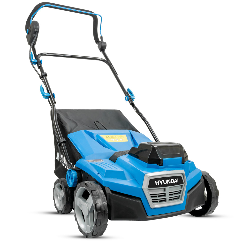 Hyundai HY40CSC38 2-in-1 40V (2x20V) Cordless Lawn Scarifier & Aerator (with 2 x 4Ah Batteries & Dual Charger)