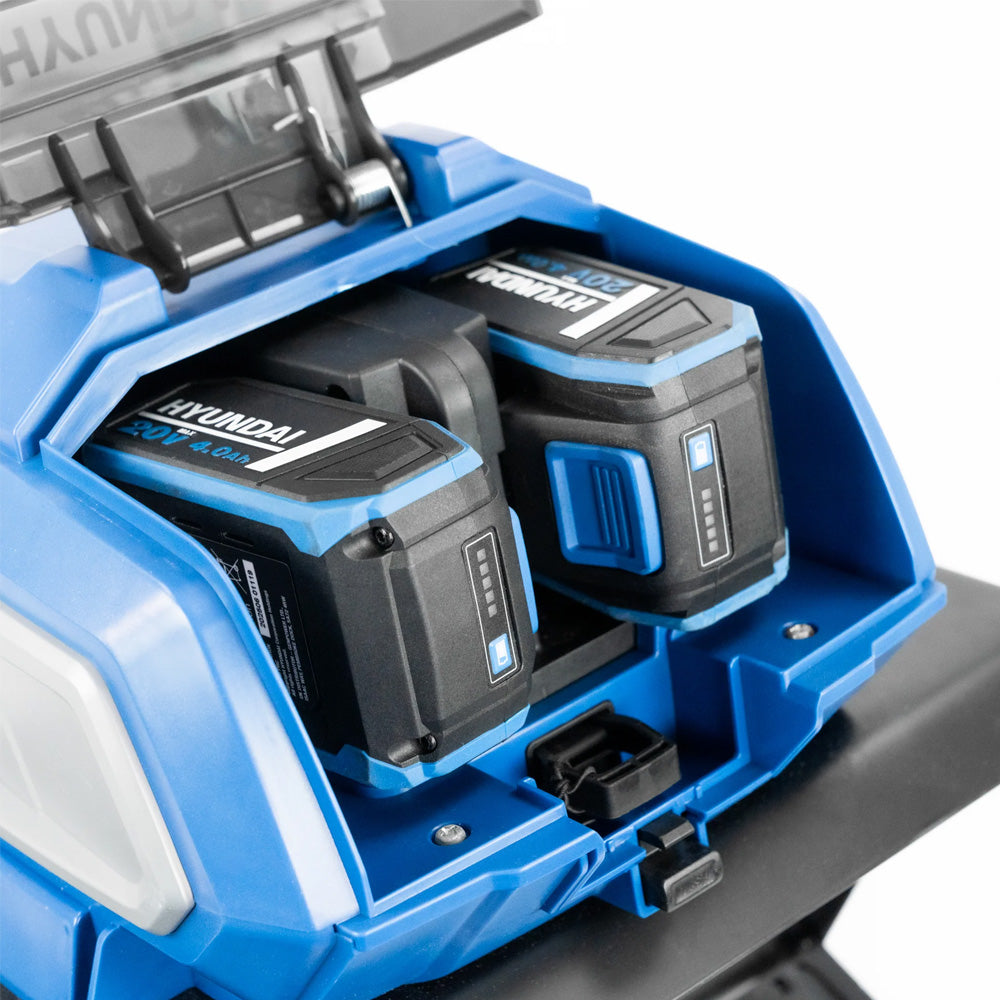 Hyundai HY40CT36 40V (2x20V) Cordless Tiller (with 2 x 4Ah Batteries & Dual Charger)