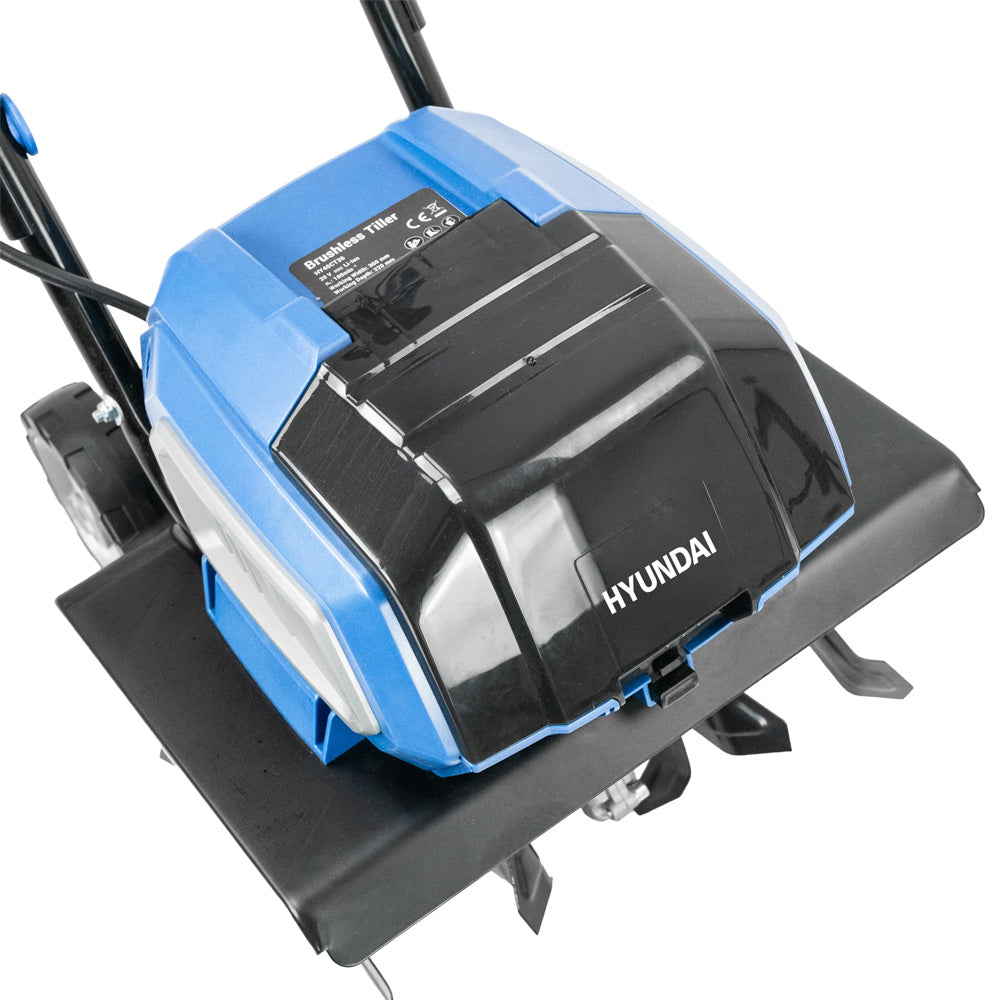 Hyundai HY40CT36 40V (2x20V) Cordless Tiller (with 2 x 4Ah Batteries & Dual Charger)