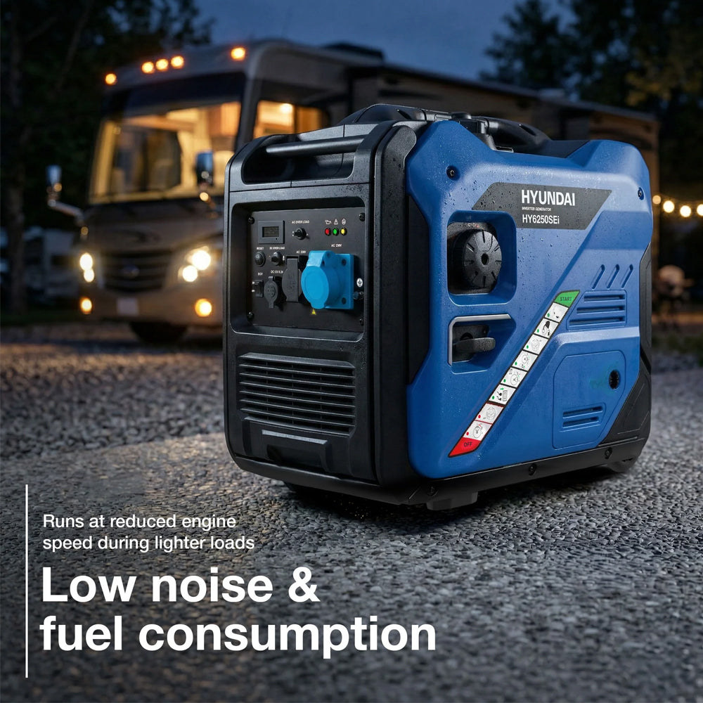 Hyundai HY6250SEi 5.5kW Portable Petrol Inverter Generator