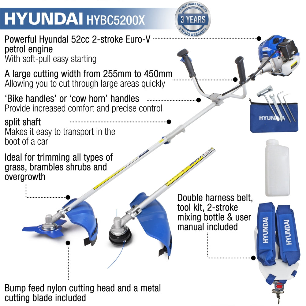 Hyundai HYBC5200X Petrol Brush Cutter
