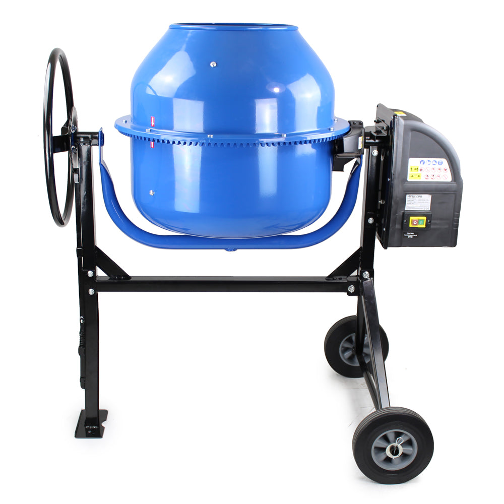 Hyundai HYCM160E 160 Litre Portable 650W Electric Cement / Concrete Mixer