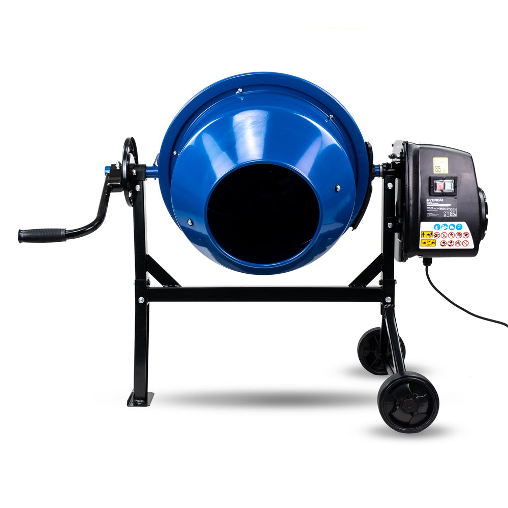 Hyundai HYCM63E 63 Litre Portable 220W Electric Cement / Concrete Mixer