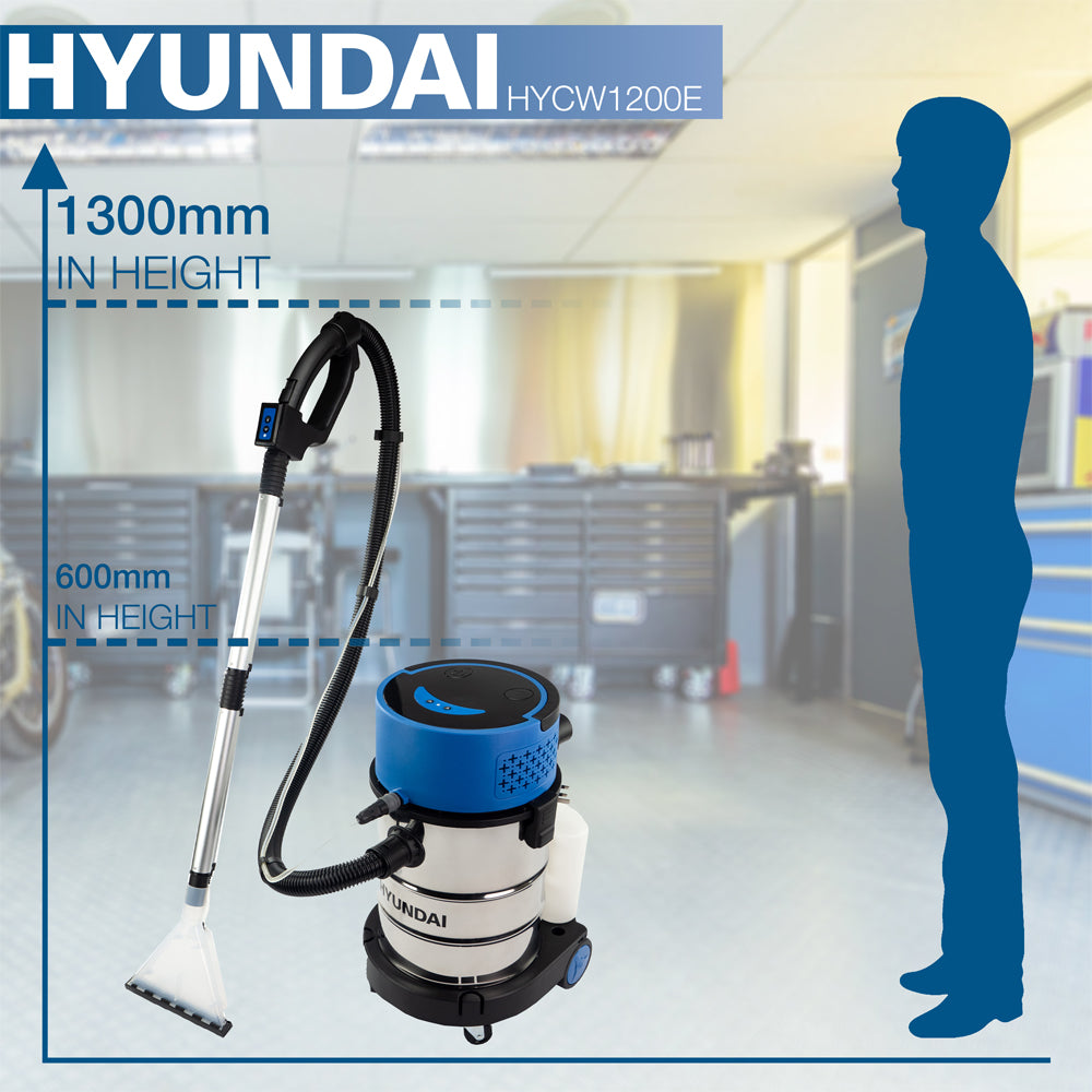 Hyundai HYCW1200E 1200W 2-in-1 Upholstery Cleaner / Carpet Cleaner / Wet & Dry Vacuum