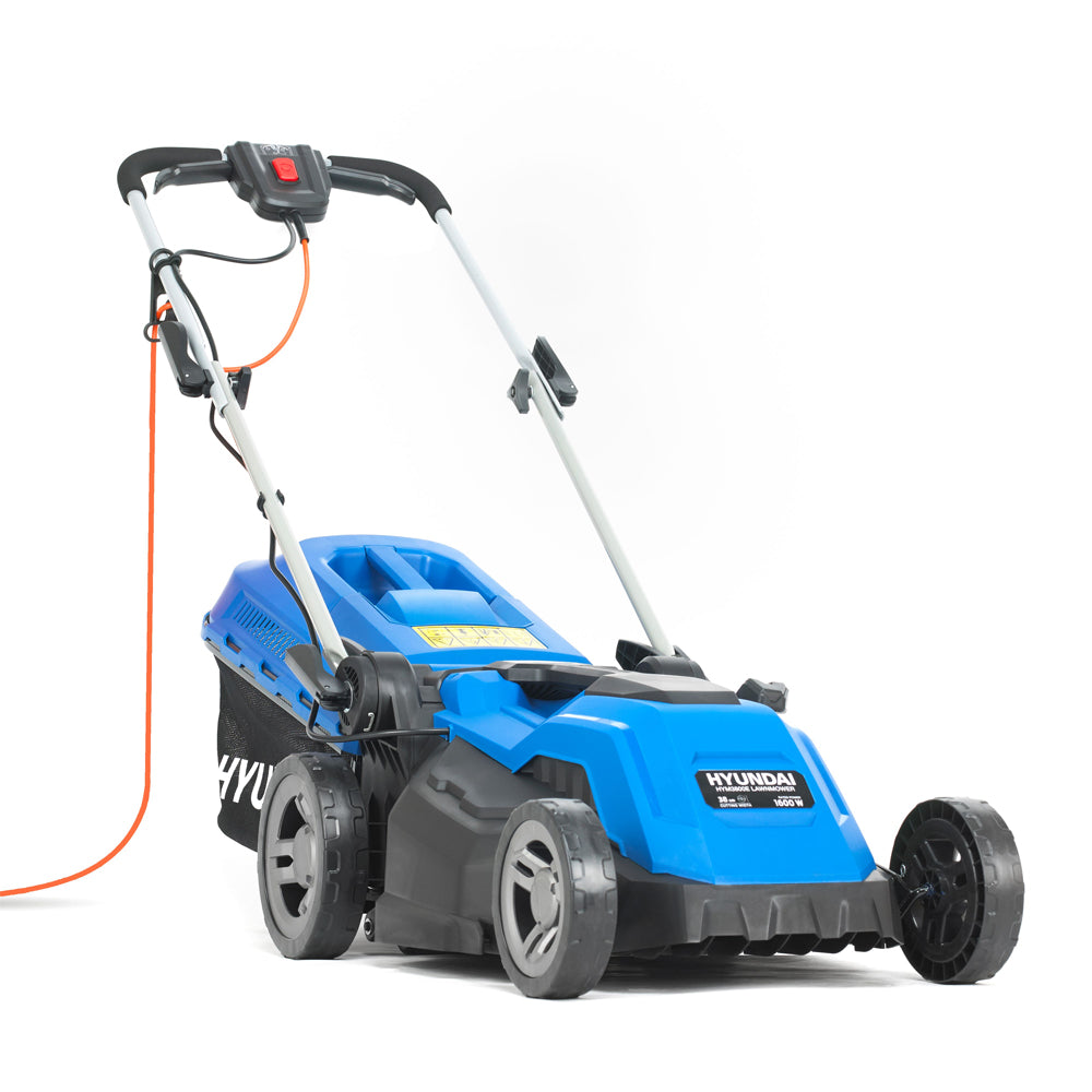 Hyundai HYM3800E 38cm 1600W Electric Mulching Lawn Mower with Rear Roller