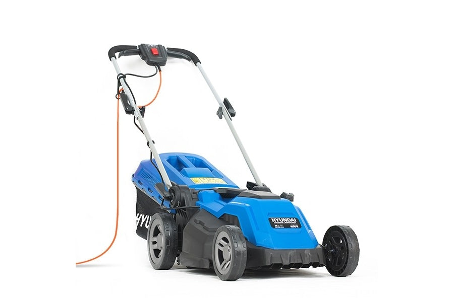 Hyundai HYM3800E 38cm 1600W Electric Mulching Lawn Mower with Rear Roller