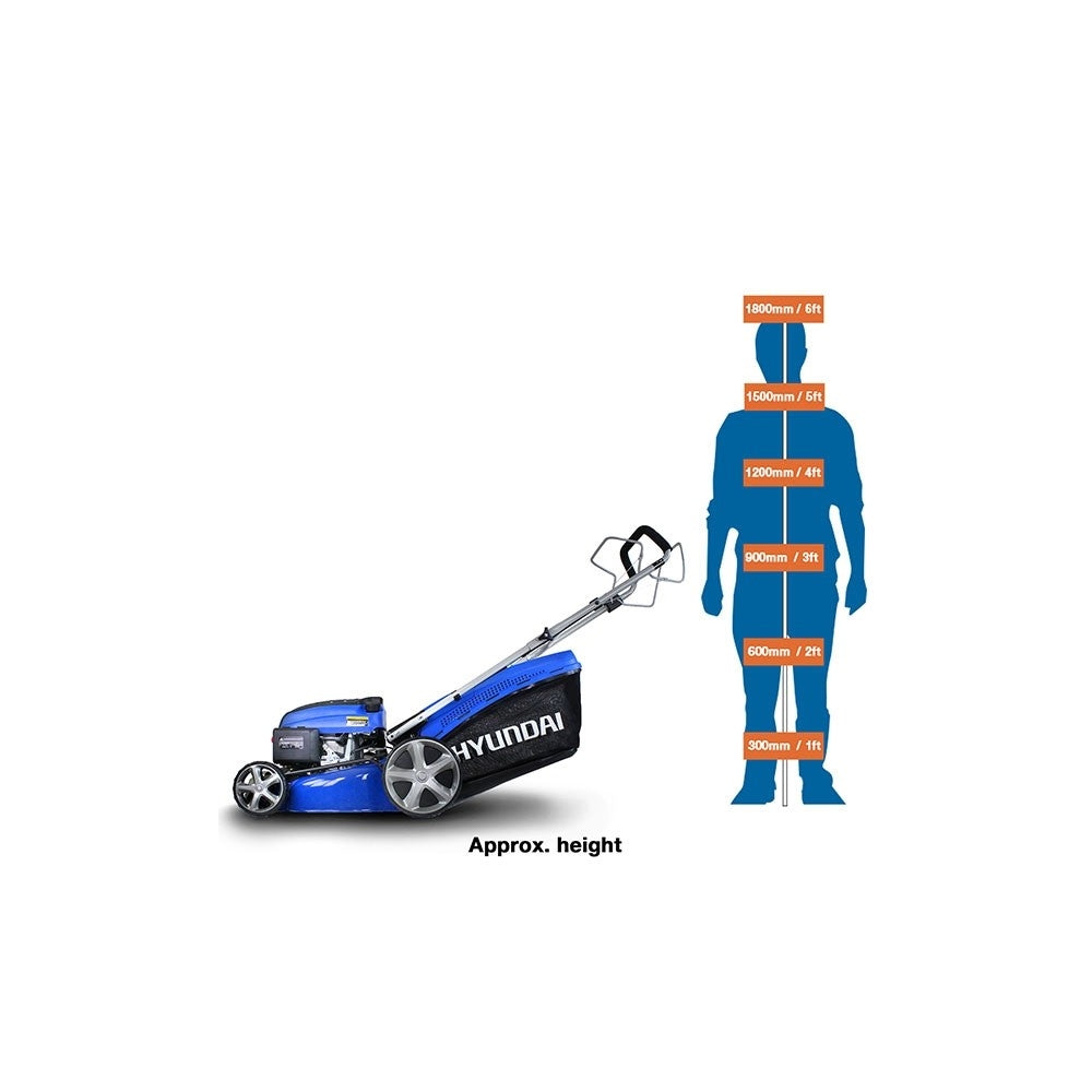 Hyundai HYM460SP 46cm 139cc 4-in-1 Self-Propelled Petrol Lawn Mower