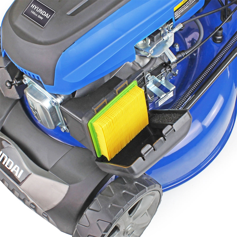 Hyundai HYM510SPE 4-in-1 4-Speed Self-Propelled Petrol Lawn Mower (Electric Start)