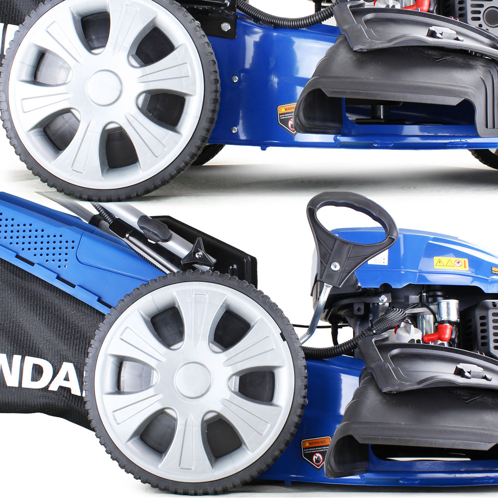 Hyundai HYM530SPE 53cm 224cc 4-in-1 Self-Propelled Petrol Lawn Mower (Electric Start)