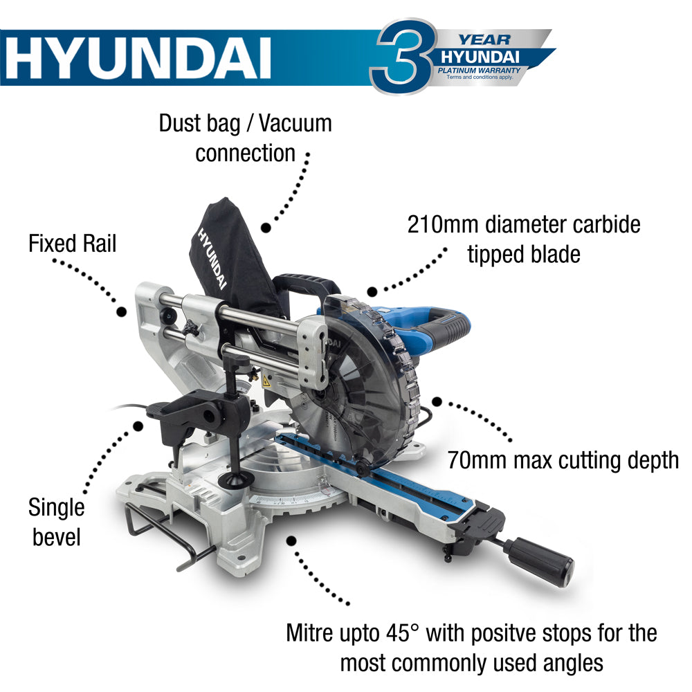 Hyundai HYMS1500E 1500W Mitre Saw