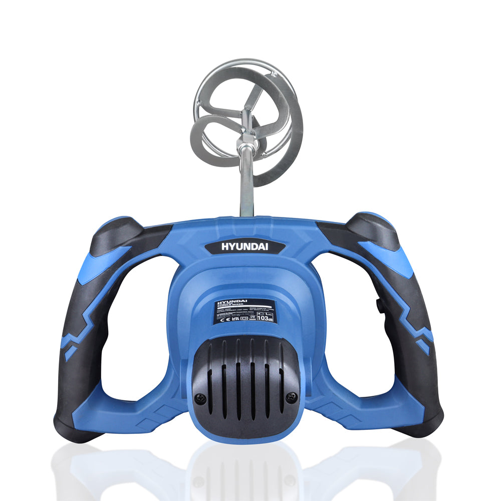 Hyundai HYPM1600E 1600W Electric Paddle Mixer with 5-Piece Trowel Set