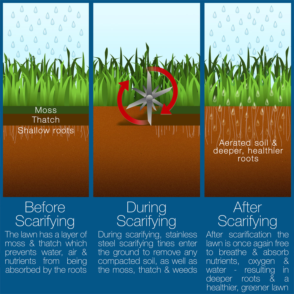Hyundai HYSC1800E 2-in-1 Electric Scarifier / Lawn Rake