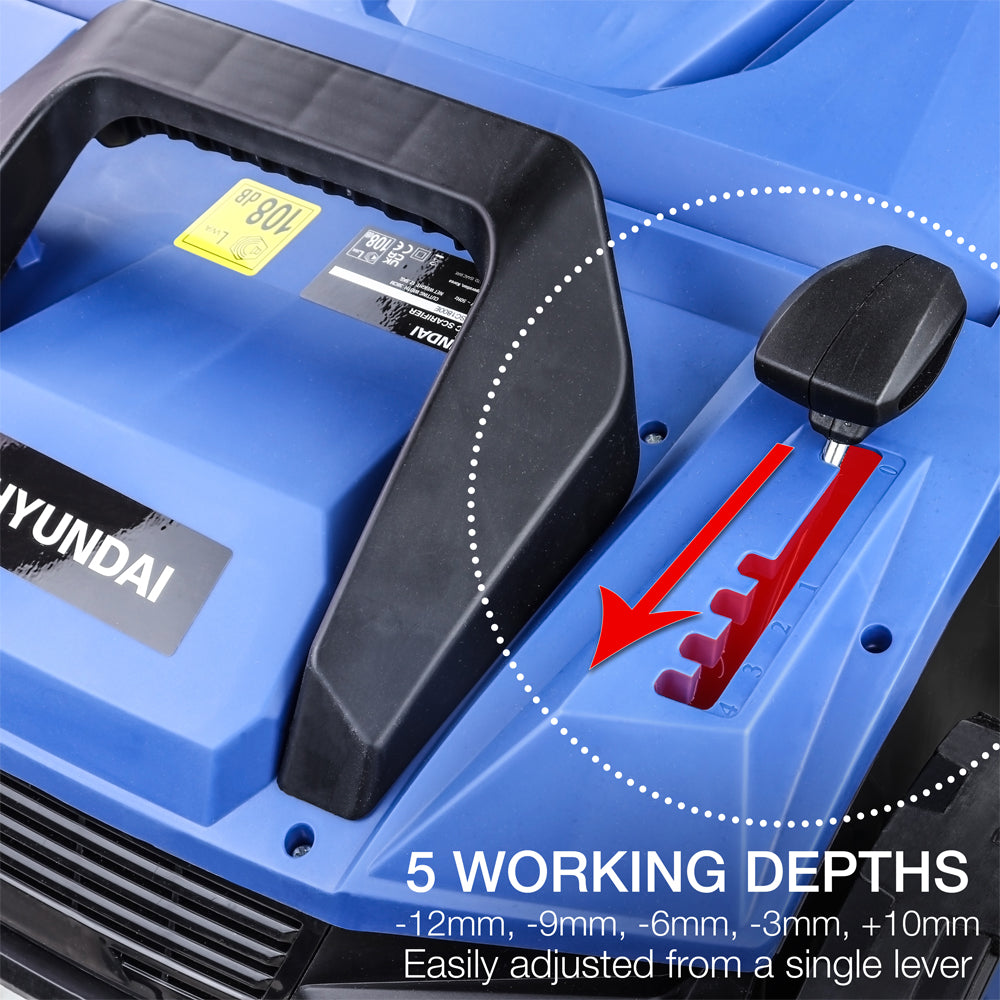 Hyundai HYSC1800E 2-in-1 Electric Scarifier / Lawn Rake