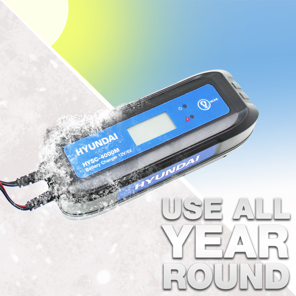 Hyundai HYSC-4000M SMART 6V / 12V Car Battery Charger