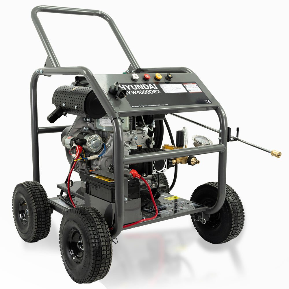 Hyundai HYW4000DE2 4000psi 15L/min 456cc Diesel Pressure Washer