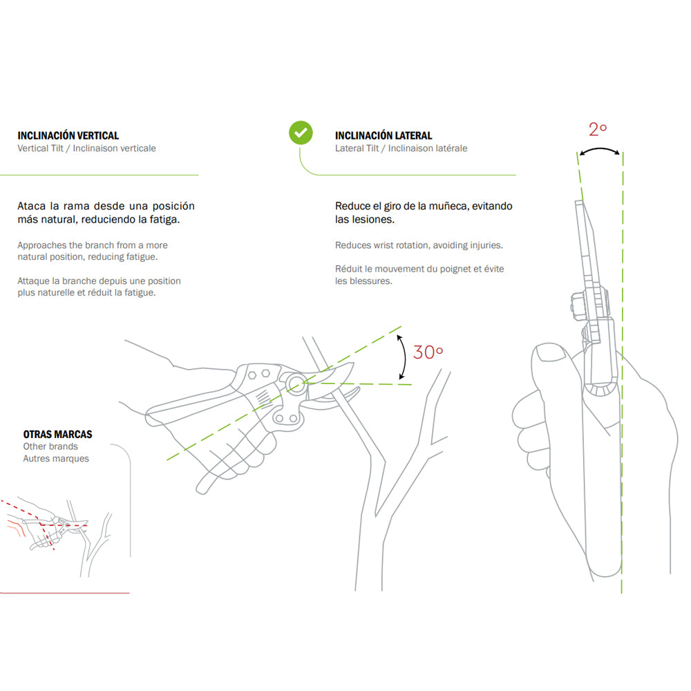 Kamikaze Advance KM1-M Bypass Pruning Shear / Secateur