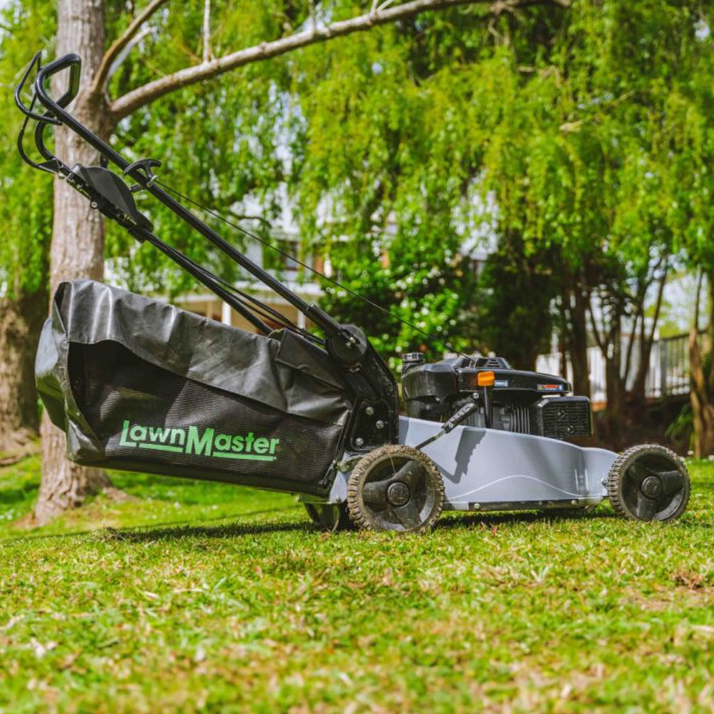 LawnMaster Gladiator Pro 21" Commercial 3-in-1 3-speed Self-Propelled Petrol Lawn Mower