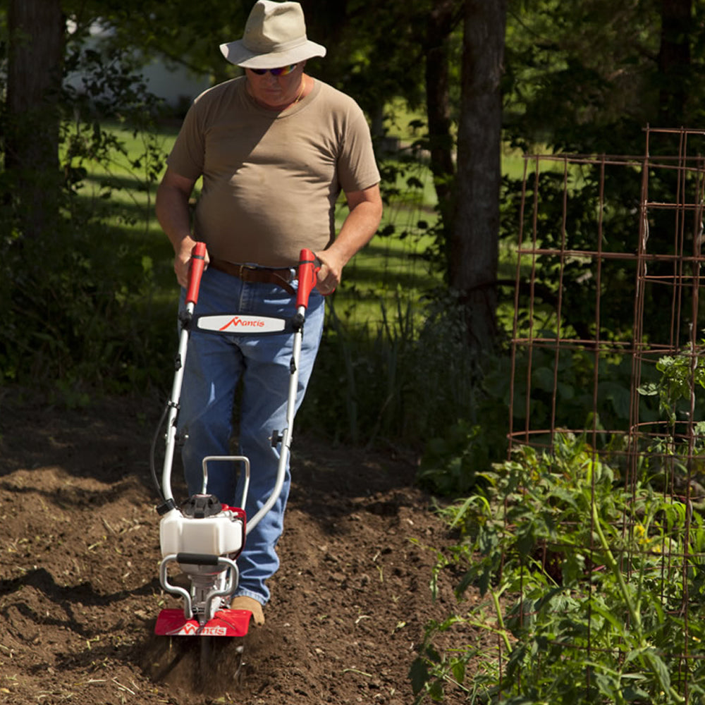 Mantis Deluxe 7265-12-14 4-Stroke Petrol Tiller with FREE Kick Stand