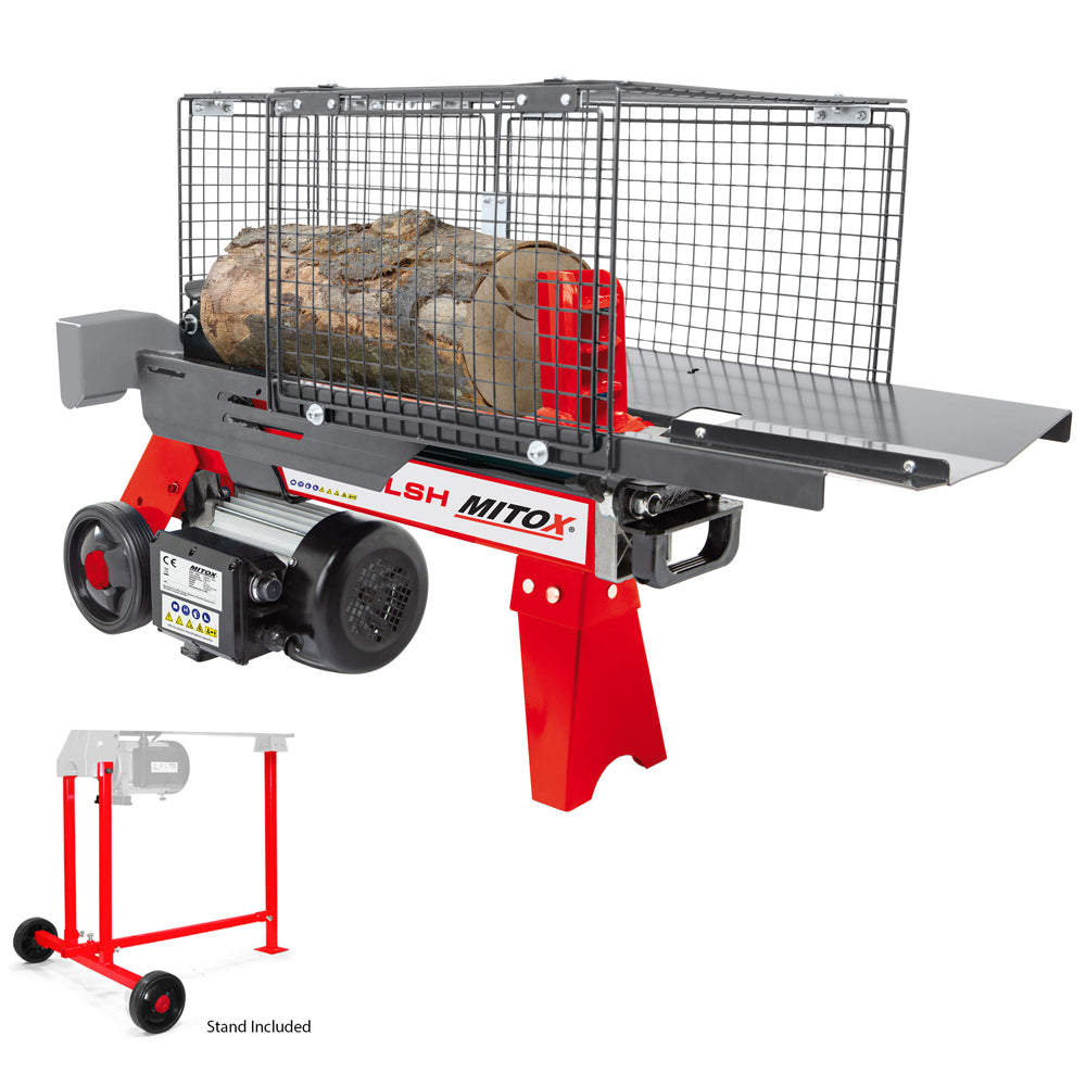 Mitox 66 LSH 6.5 Ton Horizontal Electric Log Splitter with Stand