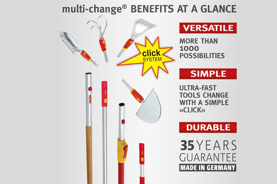 WOLF-Garten Multi-Change 8cm Small Rake with 15cm Handle  LJMZM015