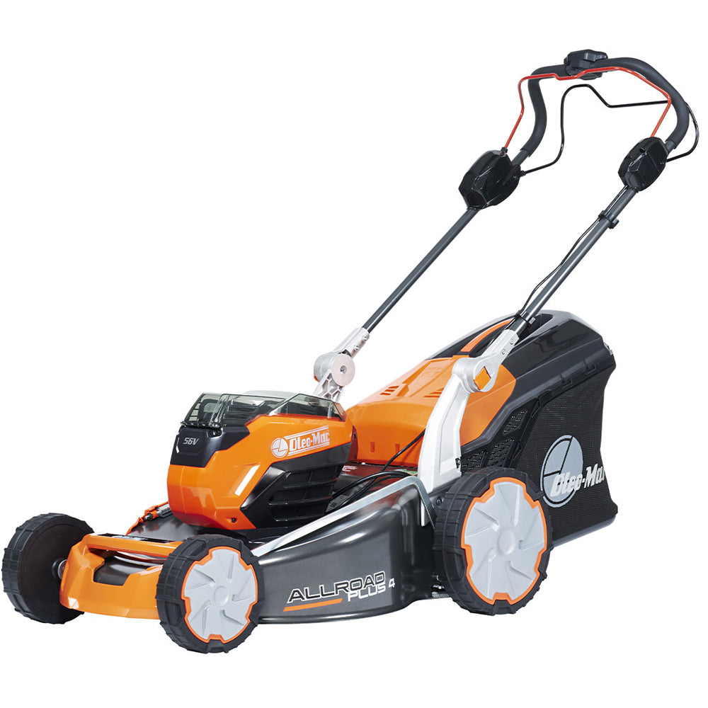 Oleo-Mac Gi 553 V Allroad Plus 4 4-in-1 56V Cordless Self-Propelled Lawn Mower (with 1 x 8Ah Battery & Fast Charger)