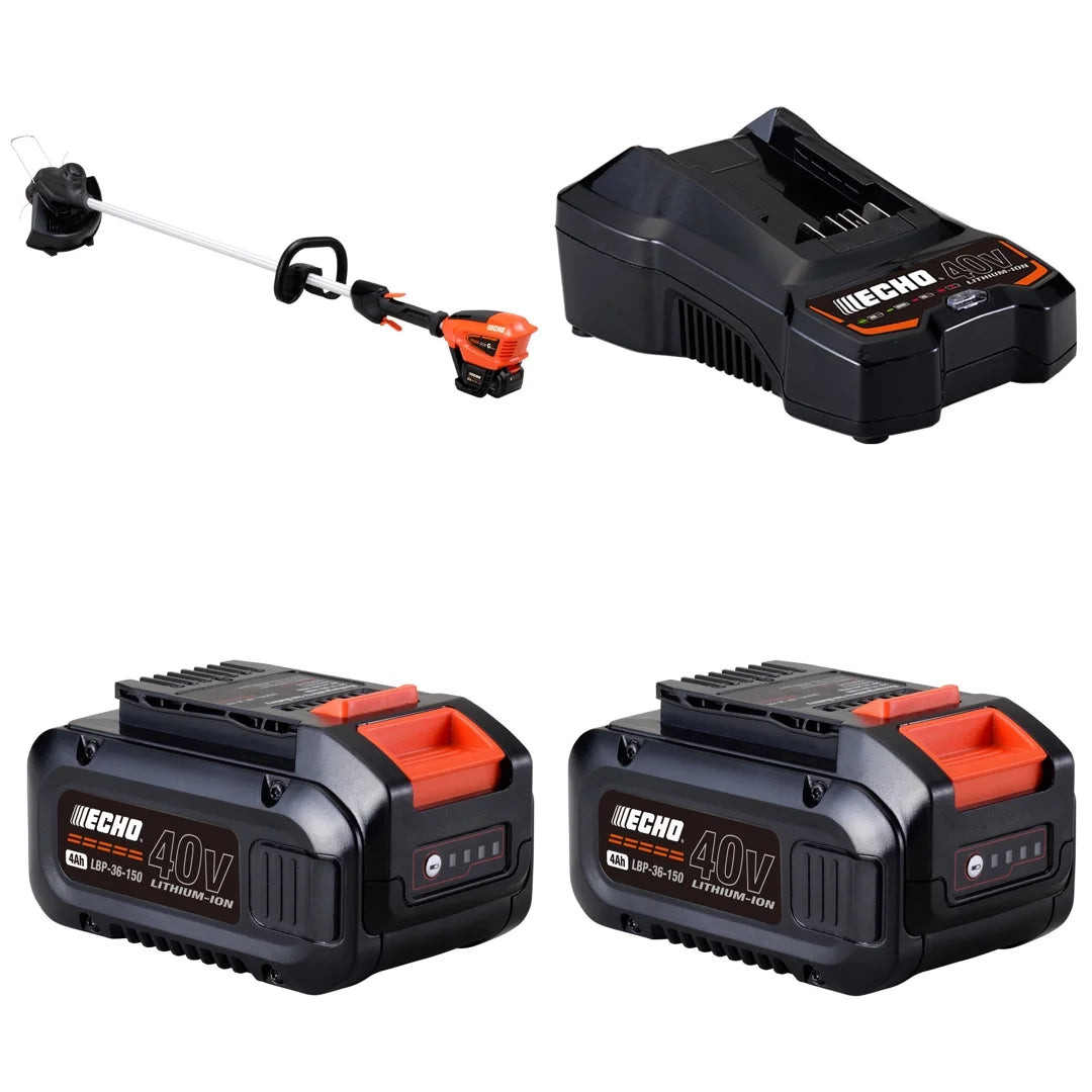 Echo DSRM-310L Garden+ 40V Cordless Grass Trimmer Kit- B FREE 4.0Ah Battery