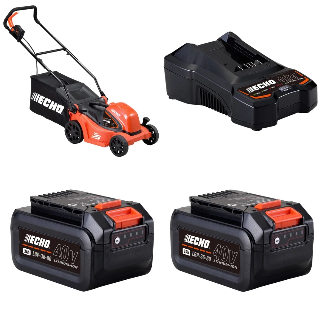 Echo DLM-310/35P Garden+ 40V Cordless Push Lawn Mower Kit- A FREE 2.0Ah Battery