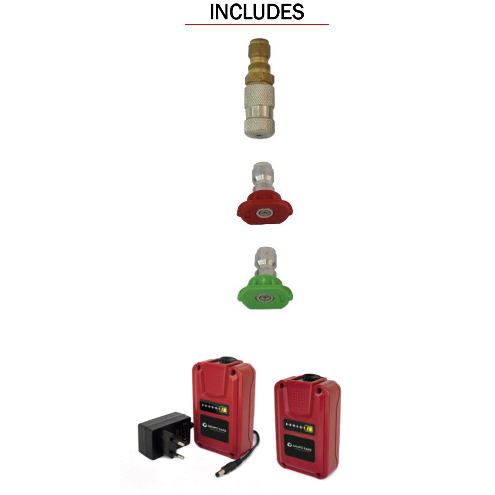 Pulmic Industrial 35 Battery-Powered Wheeled Sprayer (with 2 x 2.6Ah Batteries & Charger)