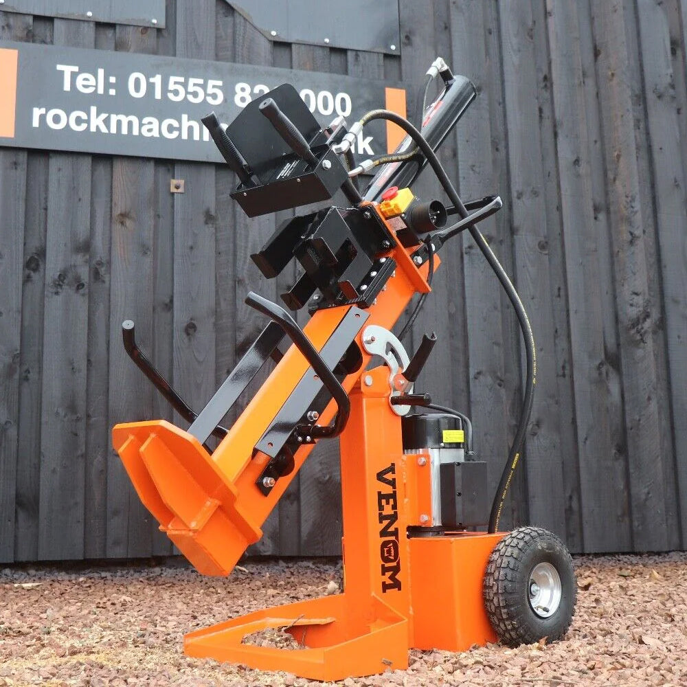 Rock 12 Ton Venom Compact Series MK2 Vertical, Horizontal & Diagonal Electric Log Splitter
