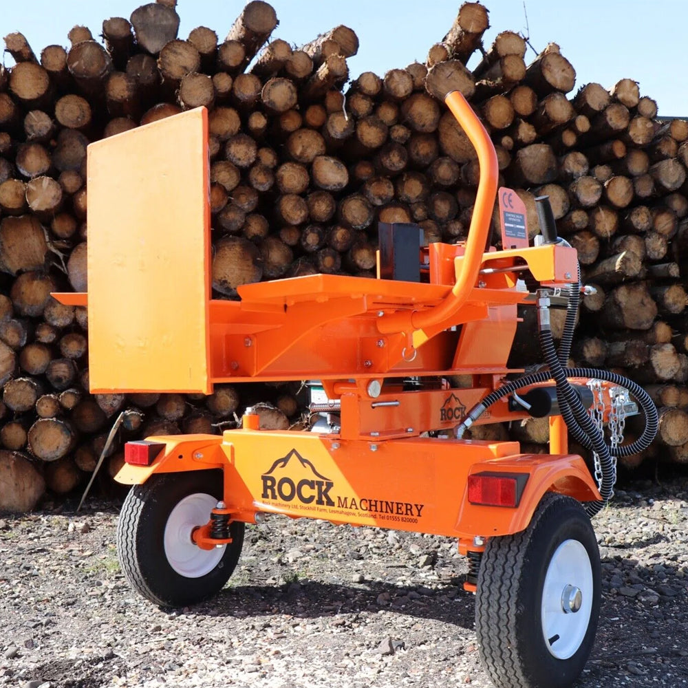 Rock 22 Ton Venom Vertical & Horizontal Towable Petrol Log Splitter with Table