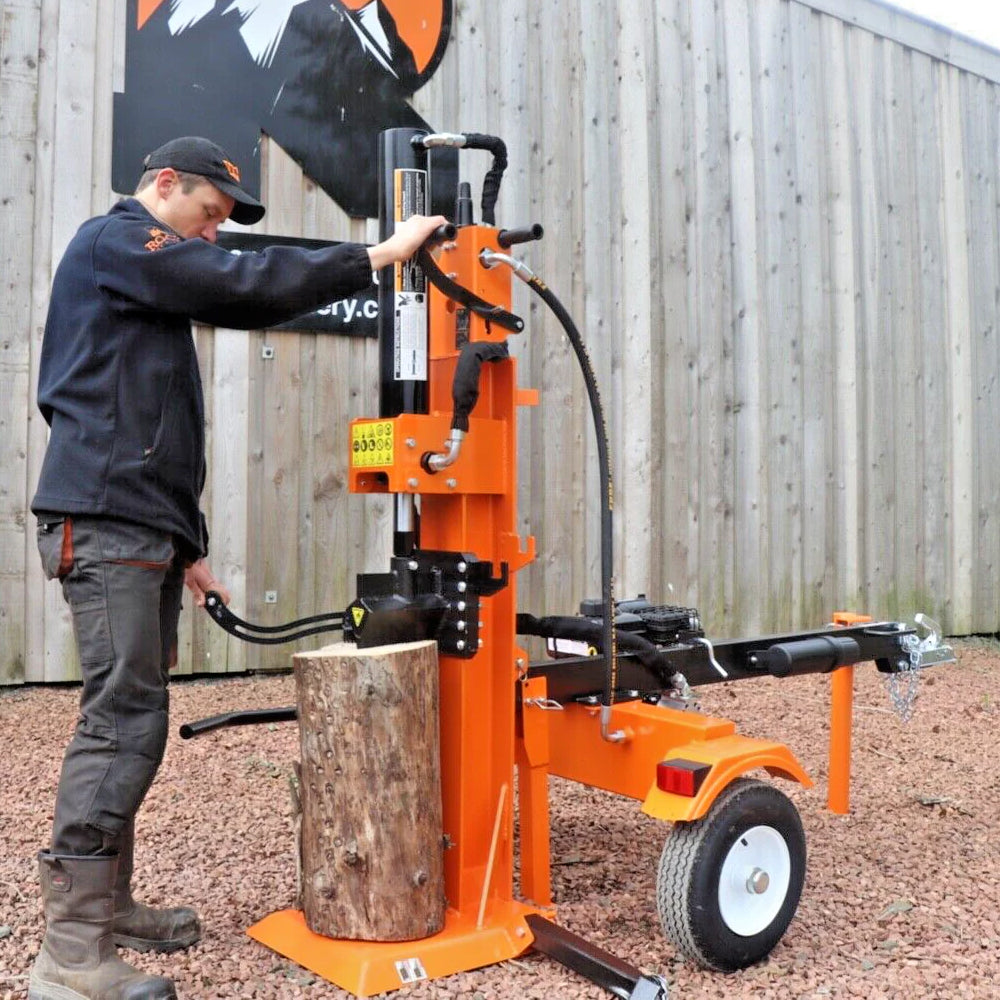 Rock 35 Ton Venom SE-Series Vertical Towable Petrol Log Splitter