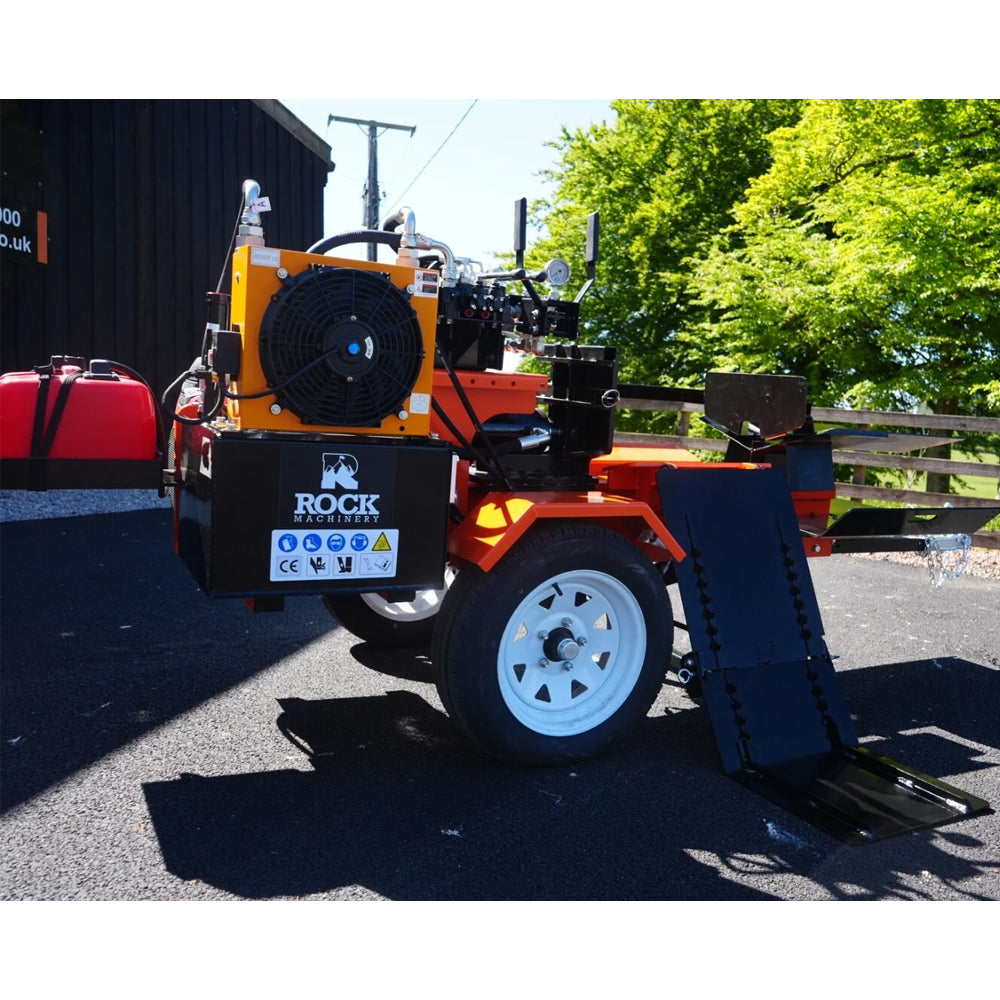 Rock 37 Ton Box Wedge Horizontal Petrol Log Splitter
