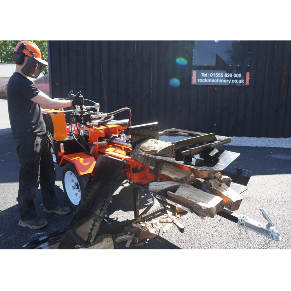 Rock 37 Ton Box Wedge Horizontal Petrol Log Splitter