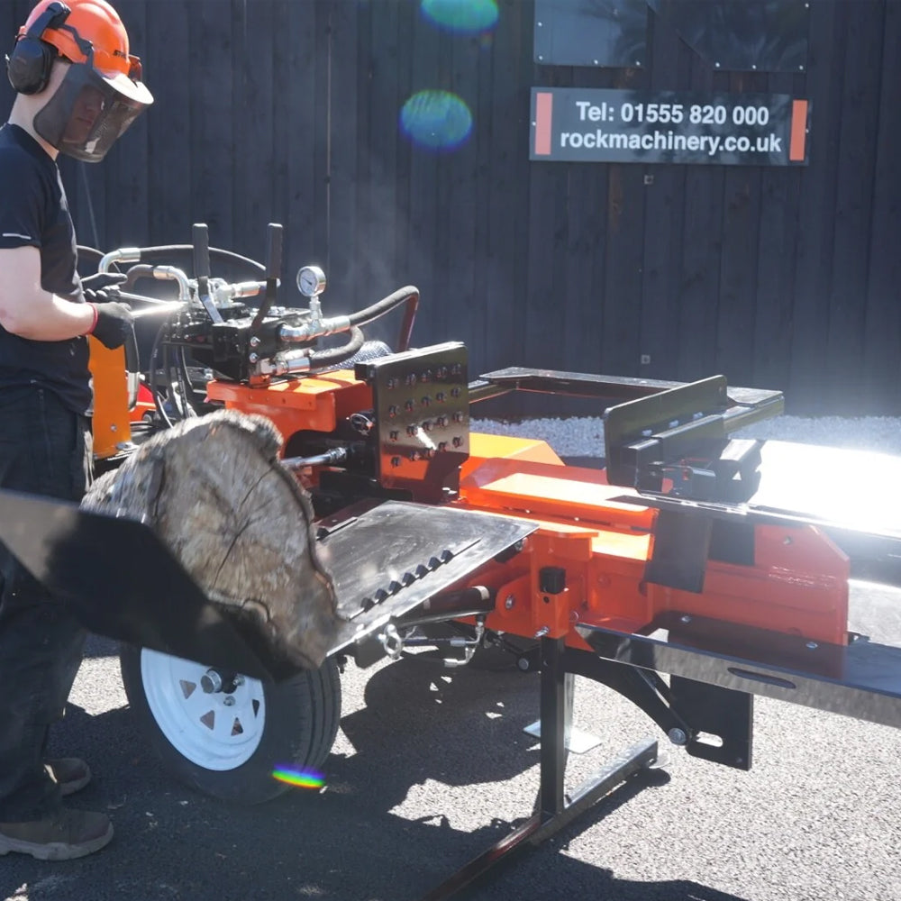 Rock 37 Ton Box Wedge Horizontal Petrol Log Splitter